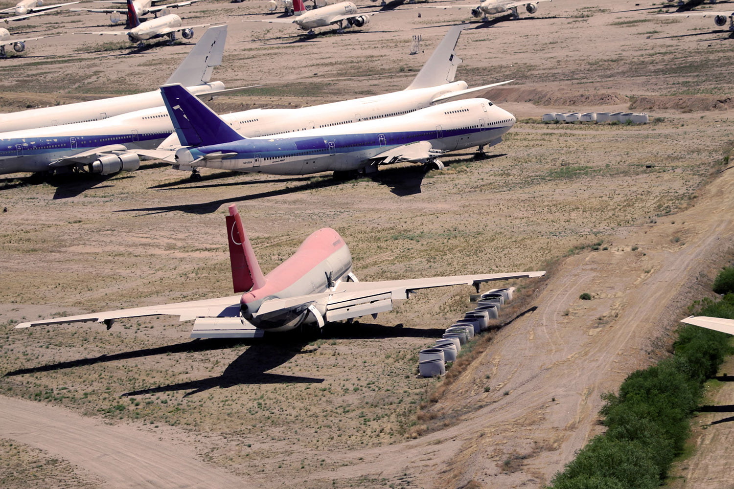 Stored Boeing B-747